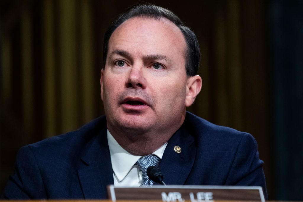 GOP Sen. Lee, Rep. Buck press Amazon, Apple, Google for answers on Parler suspension 1 WASHINGTON, DC - JUNE 02: U.S. Sen. Mike Lee (R-UT) speaks at a hearing of the Judiciary Committee examining issues facing prisons and jails during the coronavirus disease (COVID-19) pandemic on Capitol Hill on June 02, 2020 in Washington, DC. (Photo by Tom Williams-Pool/Getty Images)