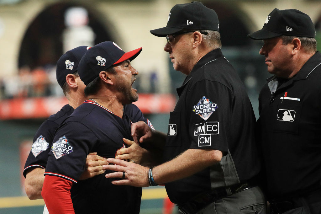 WATCH: Nationals Manager Rips Out First Base, Kicks It Across Field After Wild Ejection 1