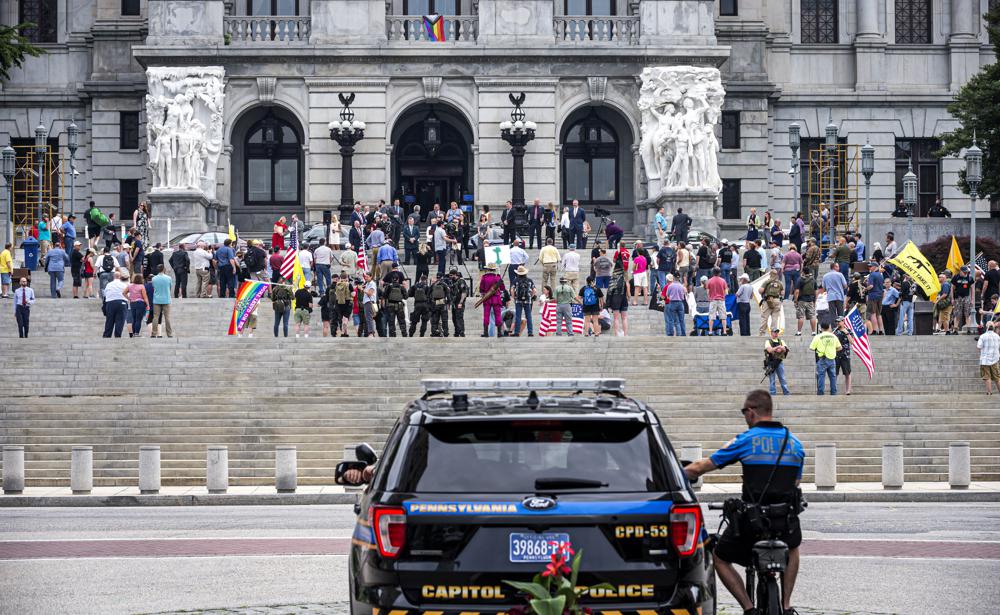 Pa. holds ‘2021 Right to Keep and Bear Arms Rally’ 1 The annual "Rally to Protect Your Right to Keep and Bear Arms" is held at the state Capitol in Harrisburg, Pa., Monday, June 7, 2021. (Dan Gleiter/The Patriot-News via AP)