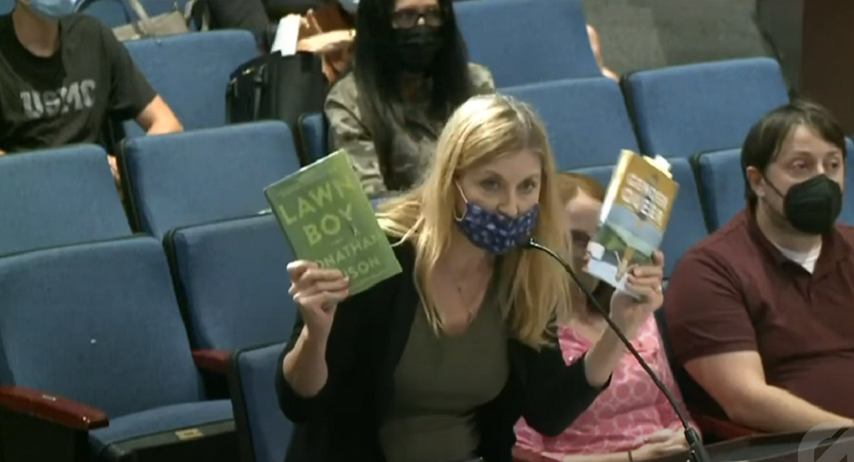 WATCH: School Board Squirms As Mom Reads Them The Gay Porn In Books Available To Students 1 WATCH: School Board Squirms As Mom Reads Them The Gay Porn In Books Available To Students
