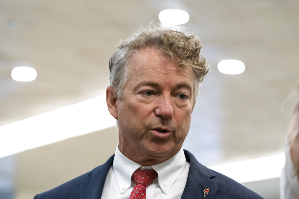 Sen. Rand Paul highlights govt. waste in annual Festivus Report 1 Sen. Rand Paul, R-Ky., speaks with reporters as he walks on Capitol Hill, Thursday, Oct. 7, 2021, in Washington. (AP Photo/Alex Brandon)