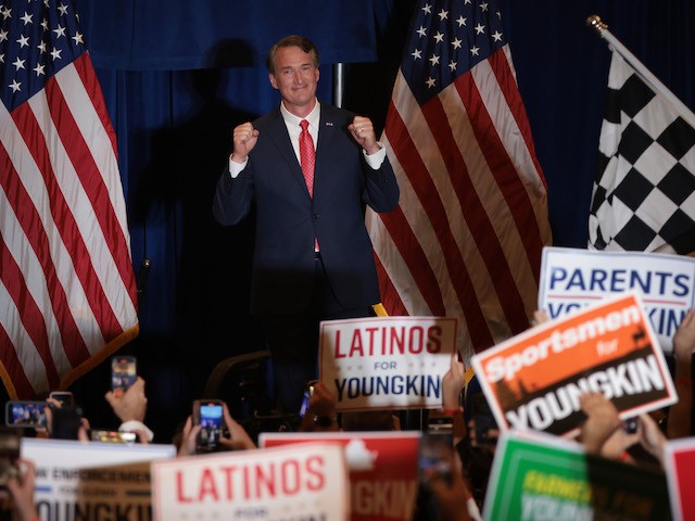 Nolte: Horrific Reality of Democrat Policies Red-Pilled America 1 Gov.-Elect Glenn Youngkin (R-VA) takes the stage at an election-night rally at the Westfields Marriott Washington Dulles on November 02, 2021 in Chantilly, Virginia. (Chip Somodevilla/Getty Images)