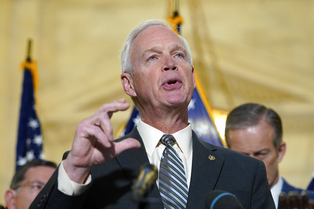 Sen. Johnson: Democrats want to destroy Senate for ‘election reform’ 1 Sen. Ron Johnson, R-Wis., talks with reporters on Capitol Hill in Washington, Thursday, Jan. 20, 2022. He was talking about President Joe Biden's first year as president. (AP Photo/Susan Walsh)