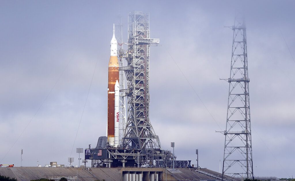 NASA Rolls Out Mega Moon Rocket For Artemis Mission Conservative News 