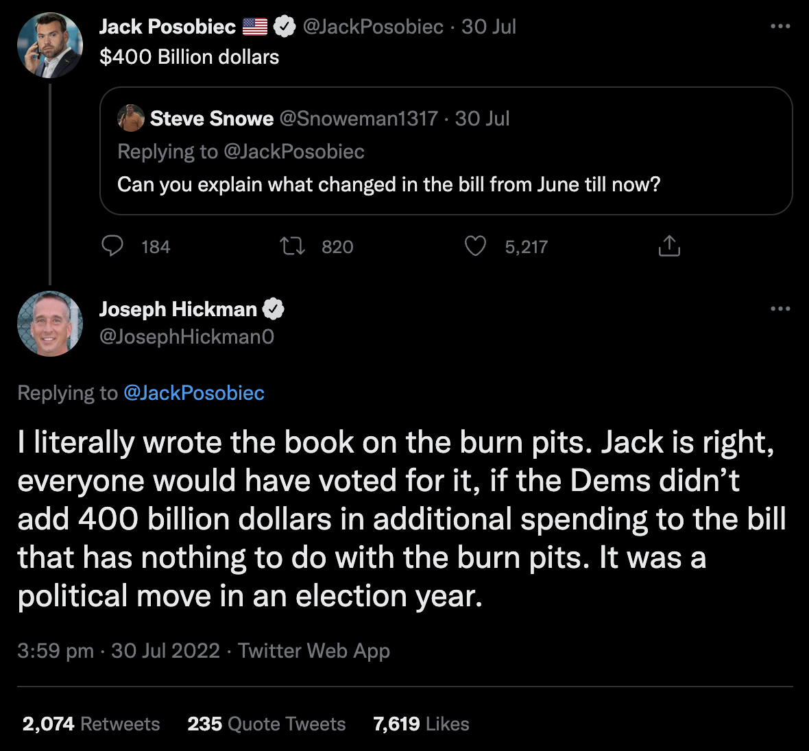 Jon Stewart Gets Into Altercation With Jack Posobiec Over Confusing Veterans Burn Pit Bill Disagreement, Apologizes Shortly After 6