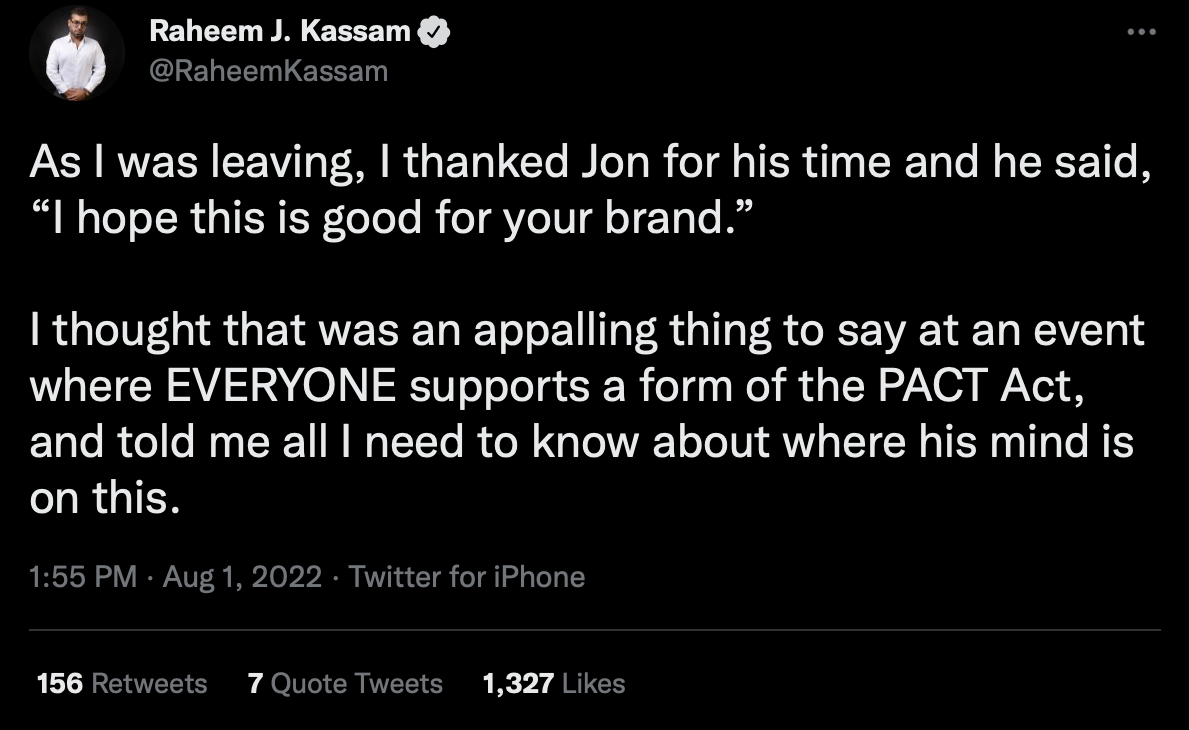 Jon Stewart Gets Into Altercation With Jack Posobiec Over Confusing Veterans Burn Pit Bill Disagreement, Apologizes Shortly After 12