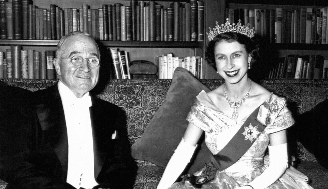 Princess Elizabeth and  Harry Truman