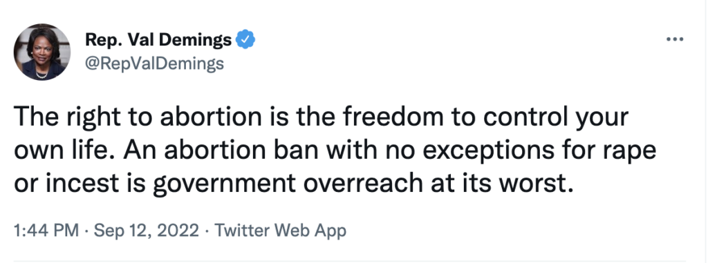 Rubio Challenger Rep. Val Demings Laments 15-Week Abortion Ban From ‘Extremists’ While Promoting Abortion On Demand 1