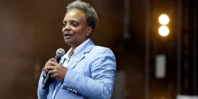 Illinois to End Cash Bail 1 Mayor Lori Lightfoot is shown on July 28, 2022, in Chicago.