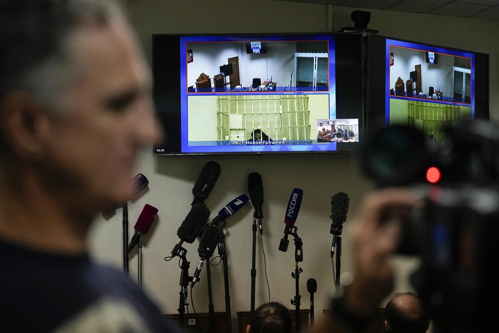 Russian Court Rejects WNBA Star Brittney Griner's Appeal of 9-Year Prison Sentence 1 WNBA star and two-time Olympic gold medalist Brittney Griner is seen on the bottom part of a TV screen as she waits to appear in a video link provided by the Russian Federal Penitentiary Service a courtroom prior to a hearing at the Moscow Regional Court in Moscow, Russia, Tuesday, Oct. 25, 2022. A Russian court on Tuesday started hearing American basketball star Brittney Griner’s appeal against her nine-year prison sentence for drug possession. (AP Photo/Alexander Zemlianichenko)