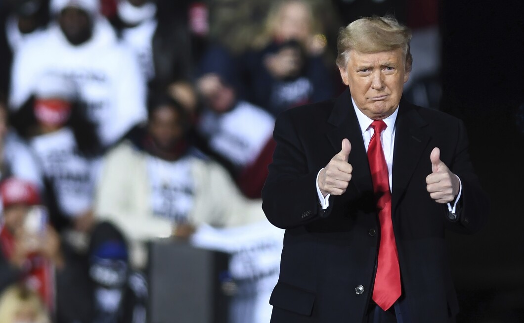 Trump Campaigns for Georgia Senate Candidates in Dalton, USA - 4 Jan 2021