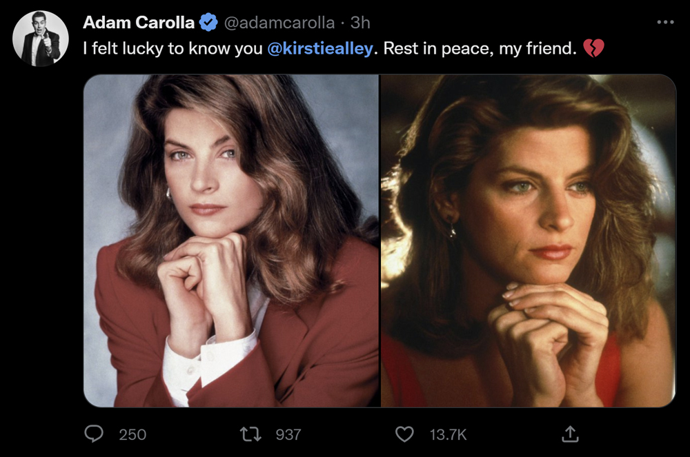 Kirstie Alley, Star of “Star Trek II” and “Cheers,” Dead at 71 ...